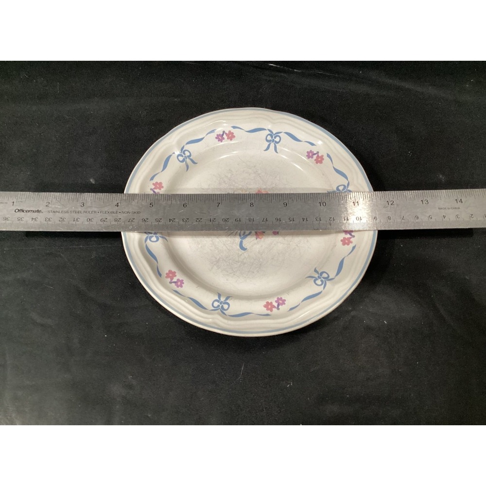 Set Of (3) Newcor Blue Ribbon Salad Plates *
